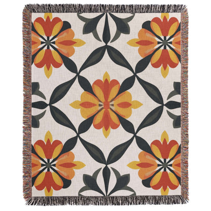 Boho Inspired Pattern Woven Blanket